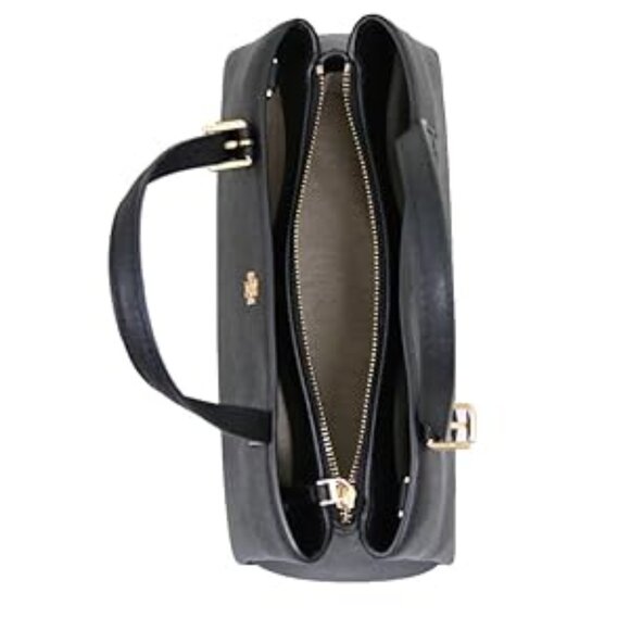 #152 NWT - Tory Burch 146394 Emerson Black With Gold Hardware Saffiano Leather - Picture 5 of 5